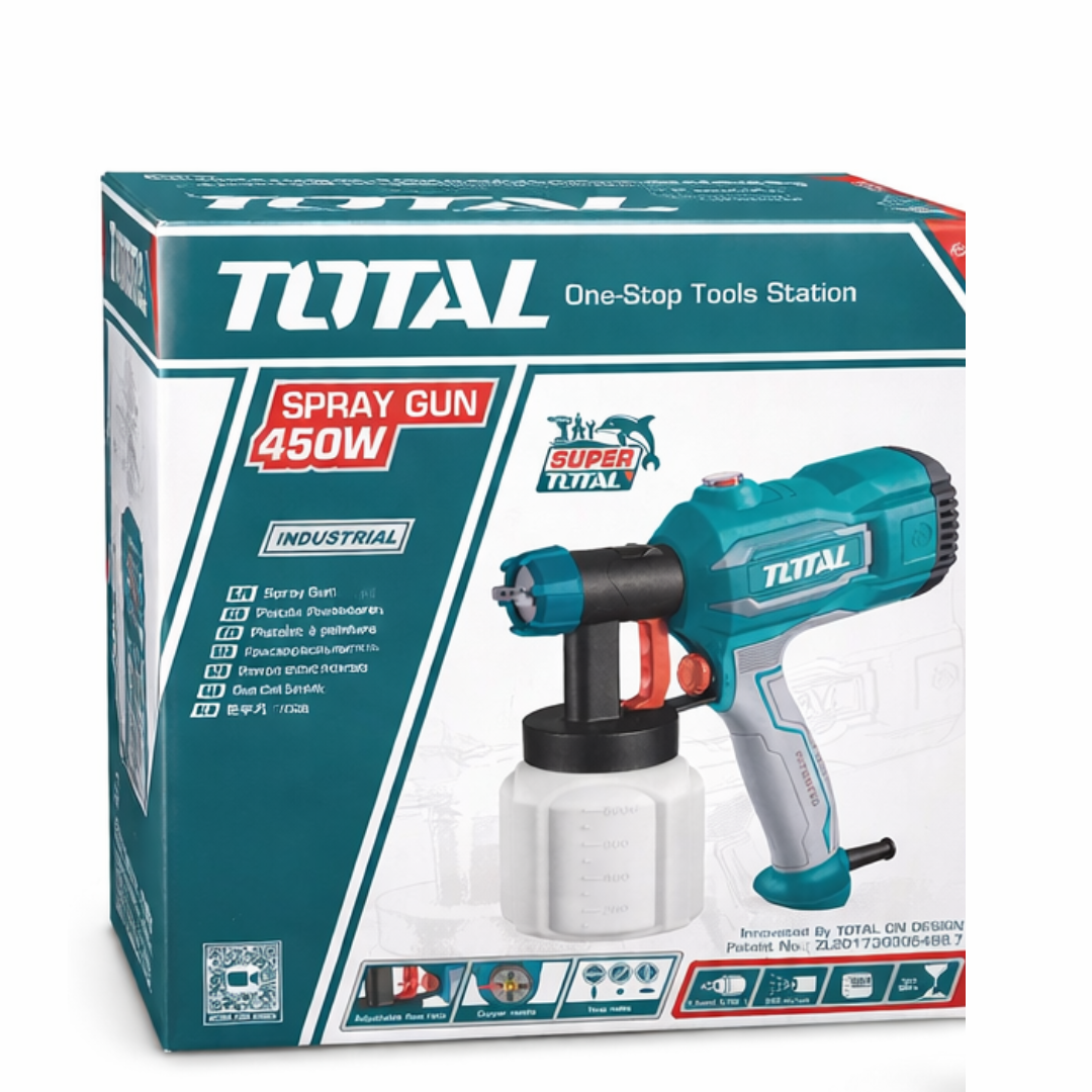 Pistola para Pintar Eléctrica TOTAL 450W