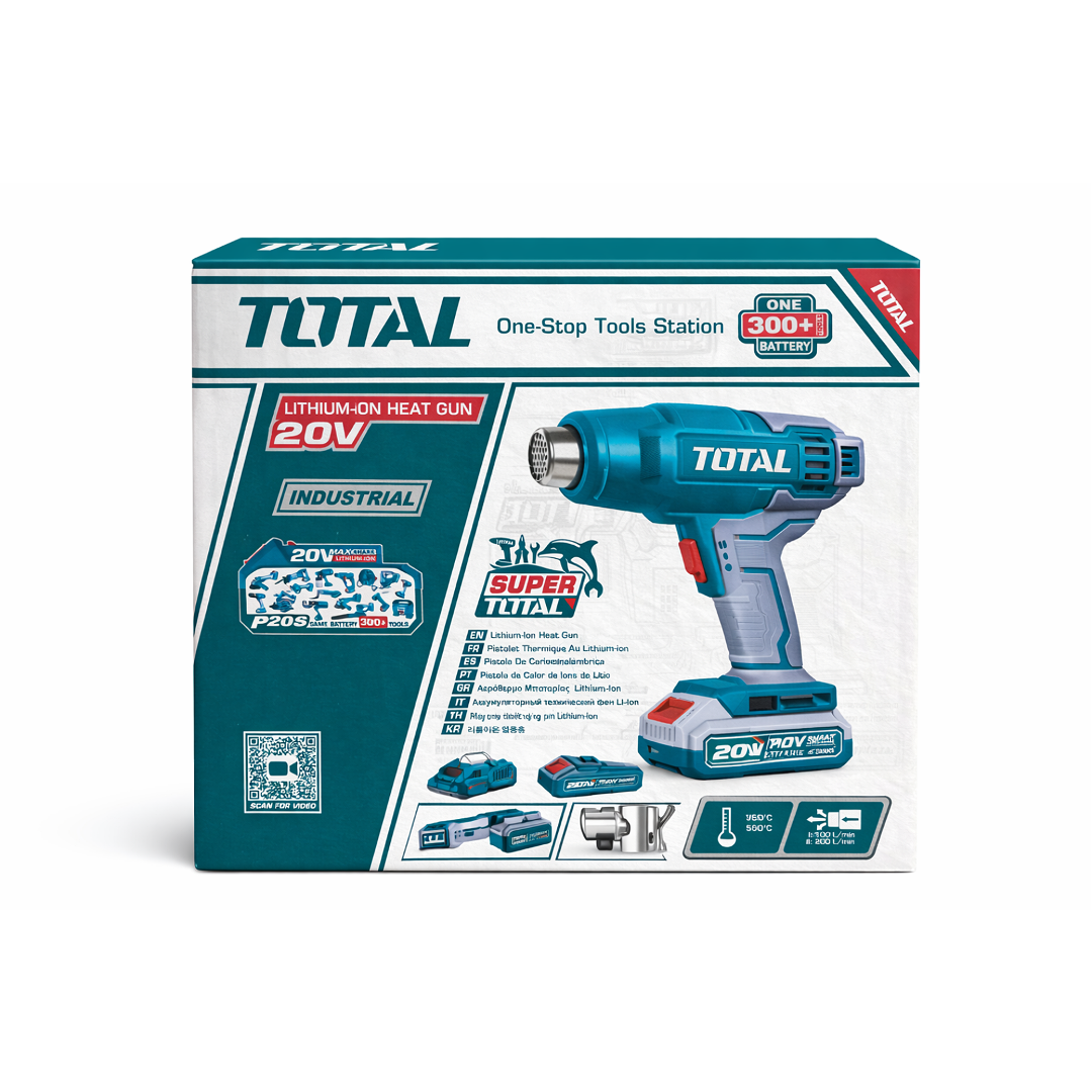 Pistola de Calor Inalámbrica TOTAL 20V