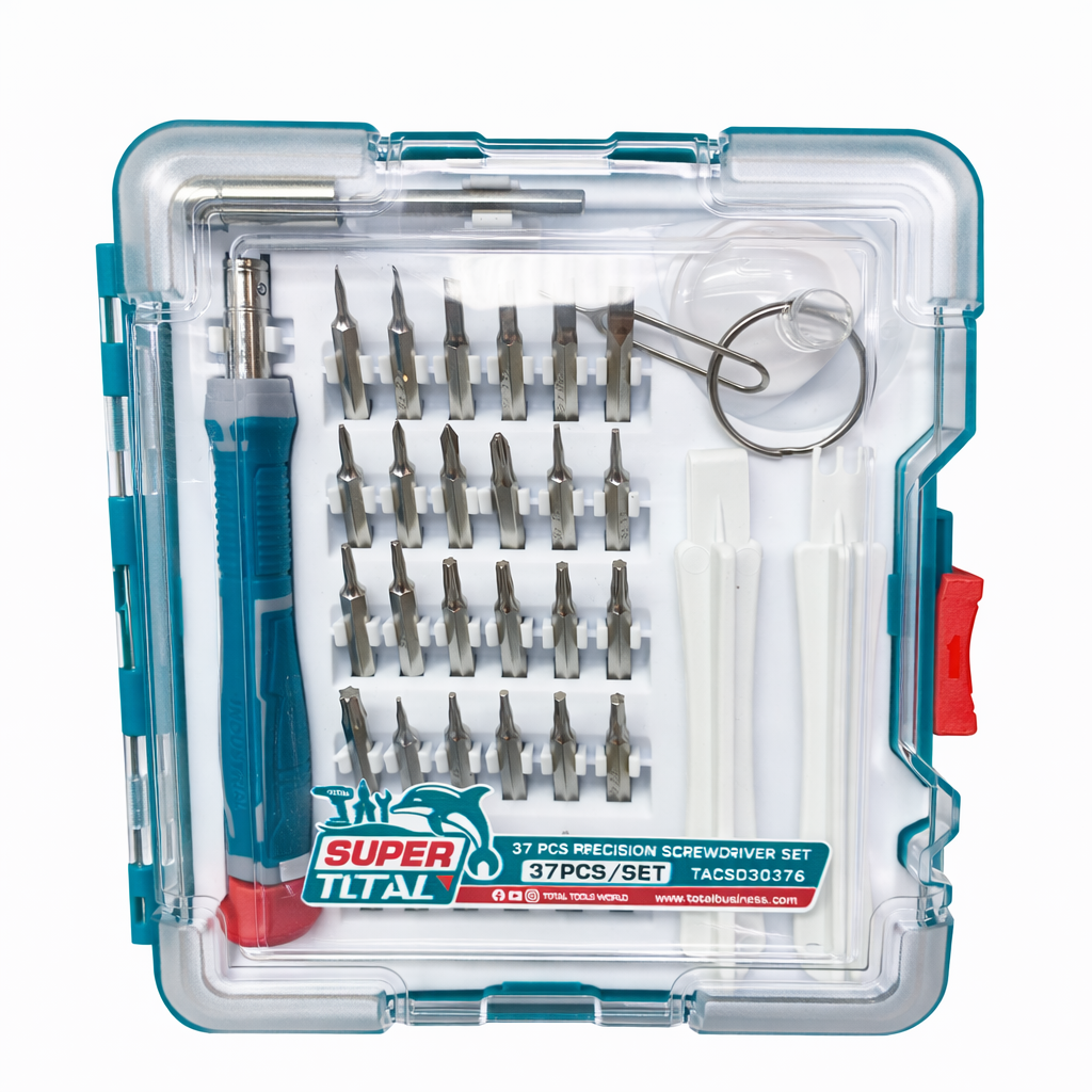 Juego de destornilladores de precisión TOTAL 37 piezas