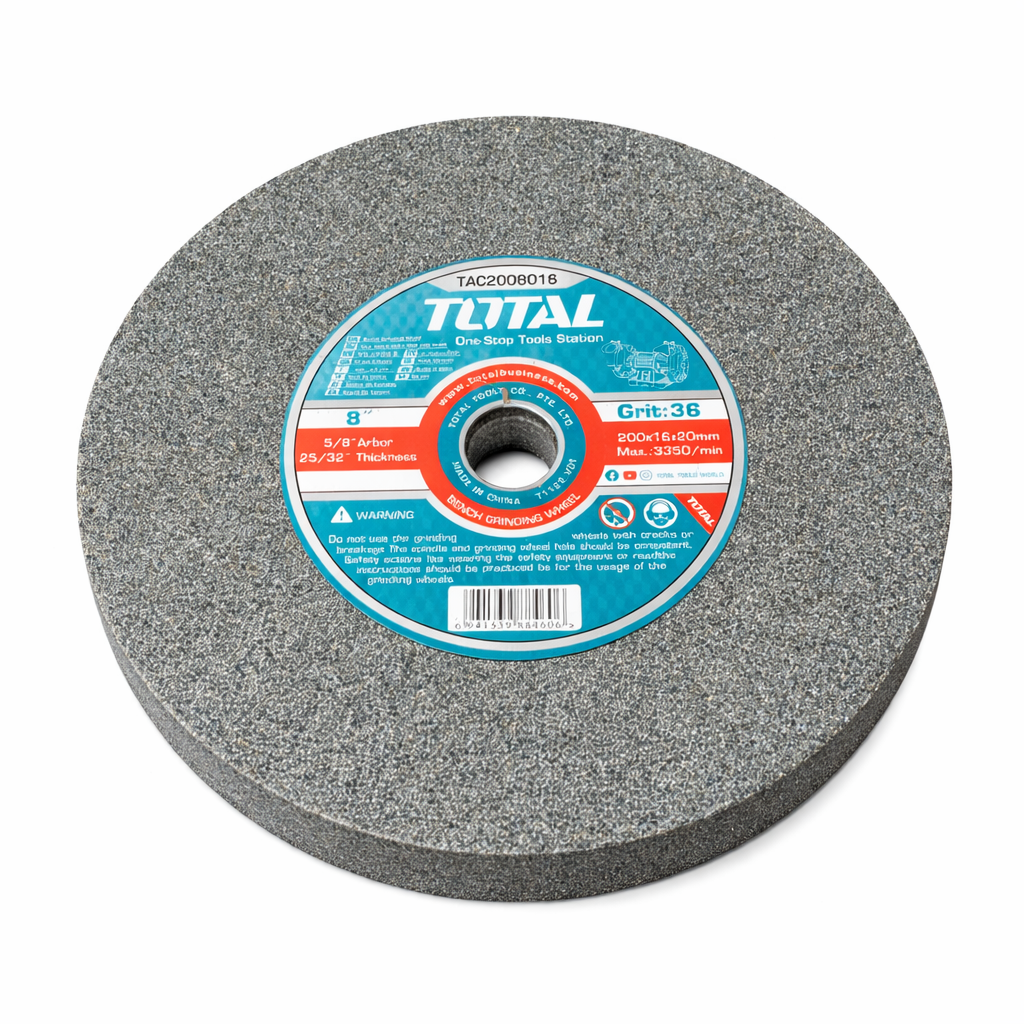 Piedra de Esmeril TOTAL 8” – Grano 36 (Alta Resistencia)