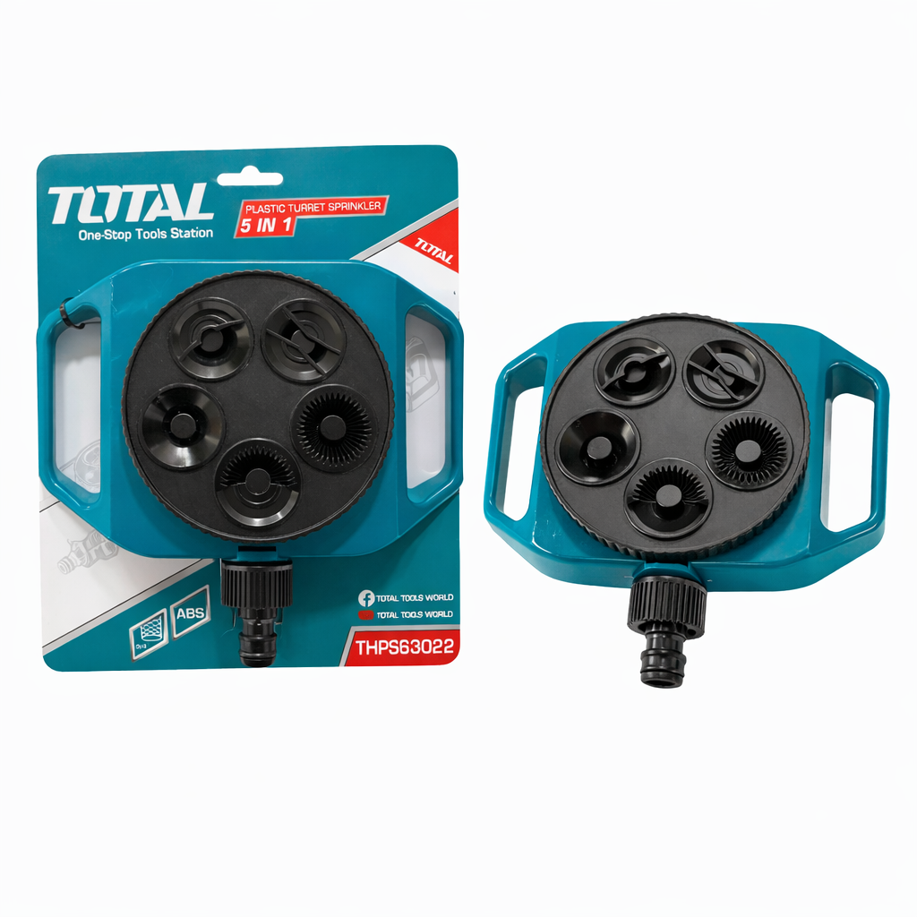 Aspersor Giratorio TOTAL 5 en 1 – Plástico ABS