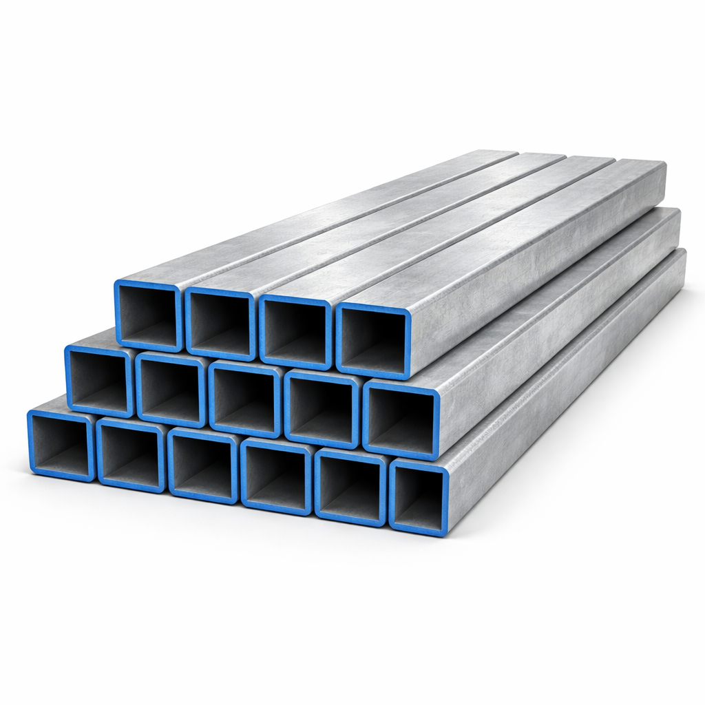 Tubo Industrial Galvanizado 1 1/4" x 1 1/4" calibre 1,20