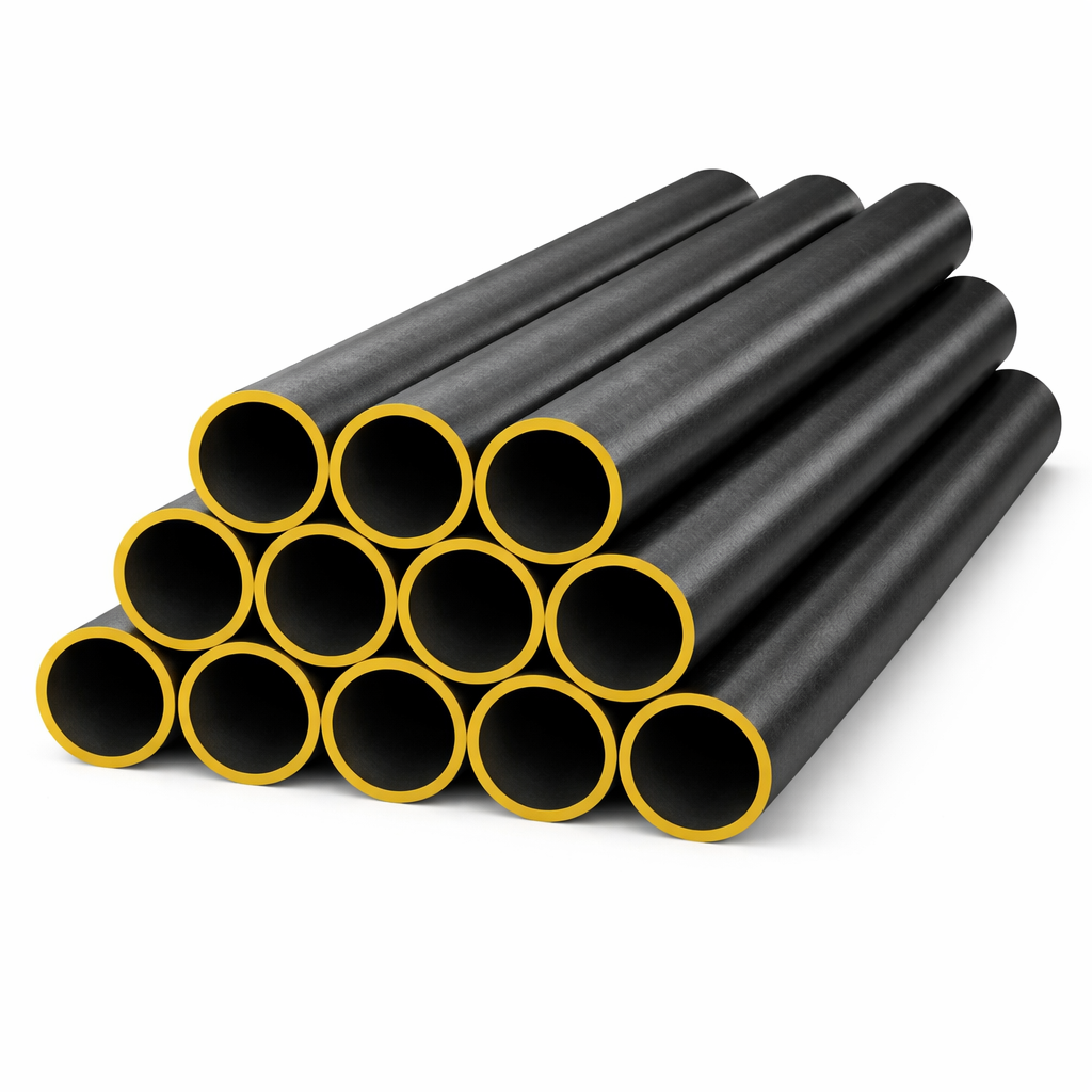 Tubo Redondo de Hierro Negro 1 1/2" calibre 1,50