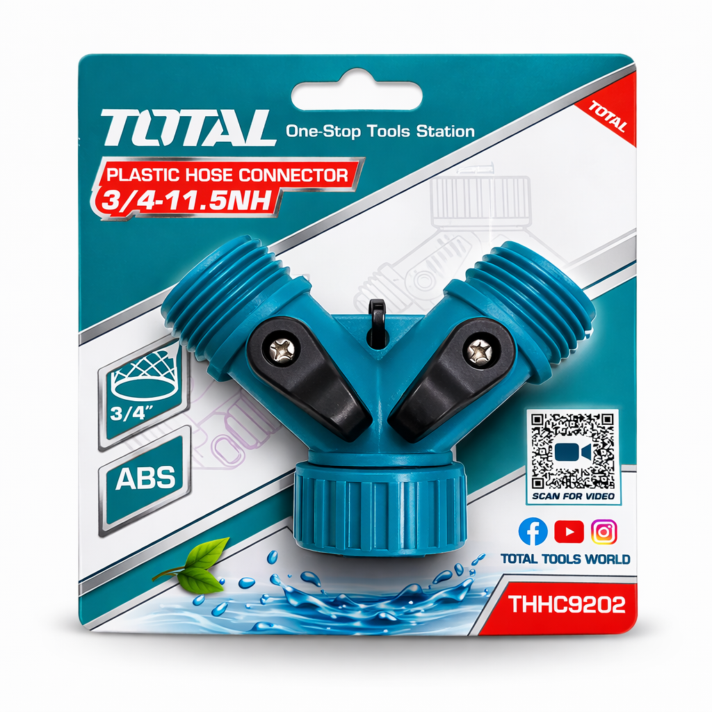 Conector en Y para Manguera TOTAL 3/4”