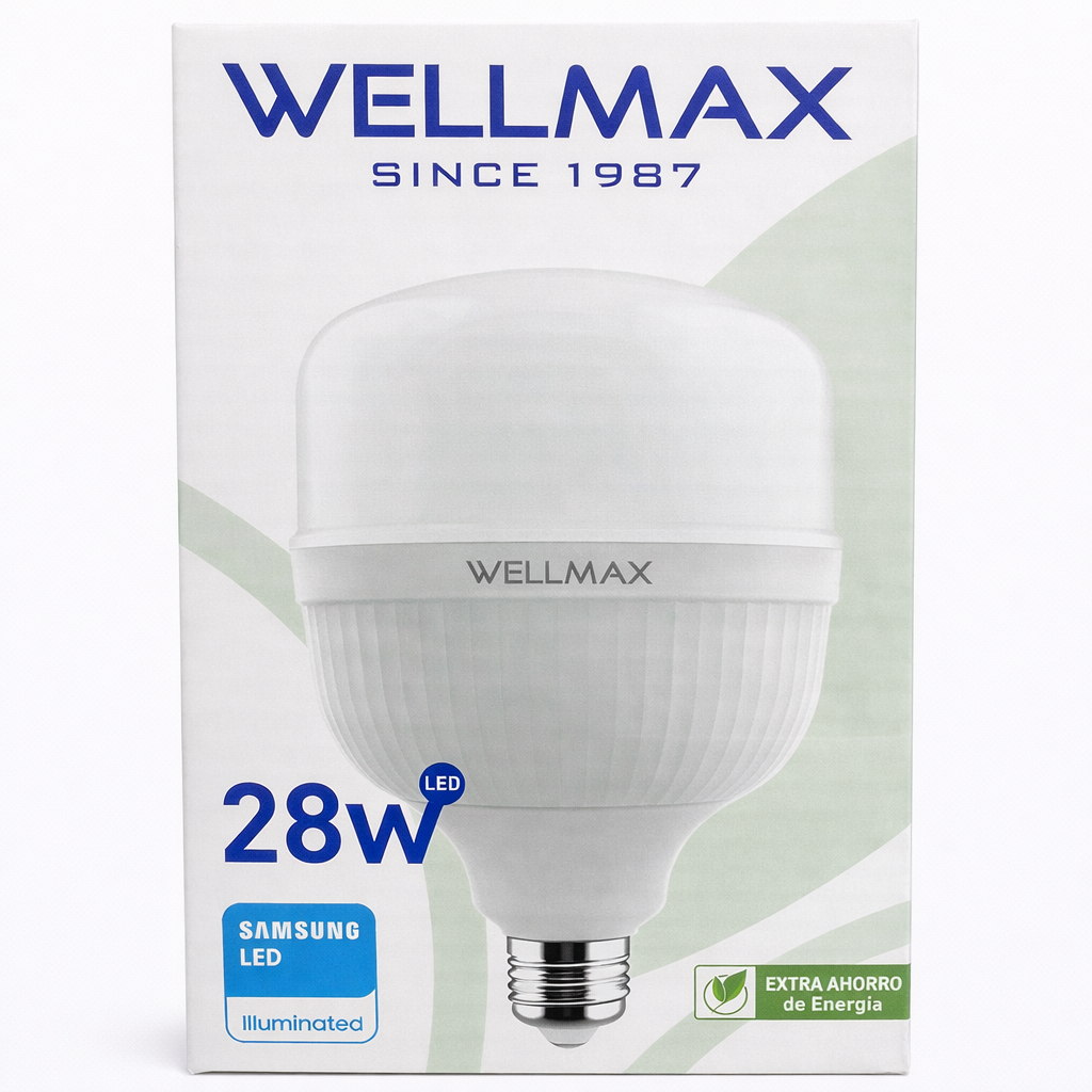 Bombillo LED WELLMAX 28W – Luz fría