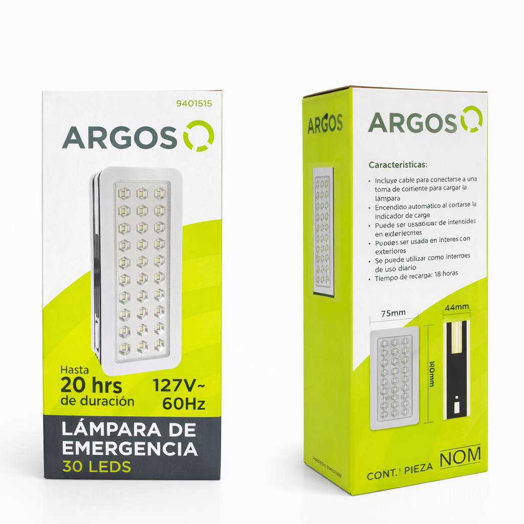 Lámpara de Emergencia ARGOS 30 LEDs