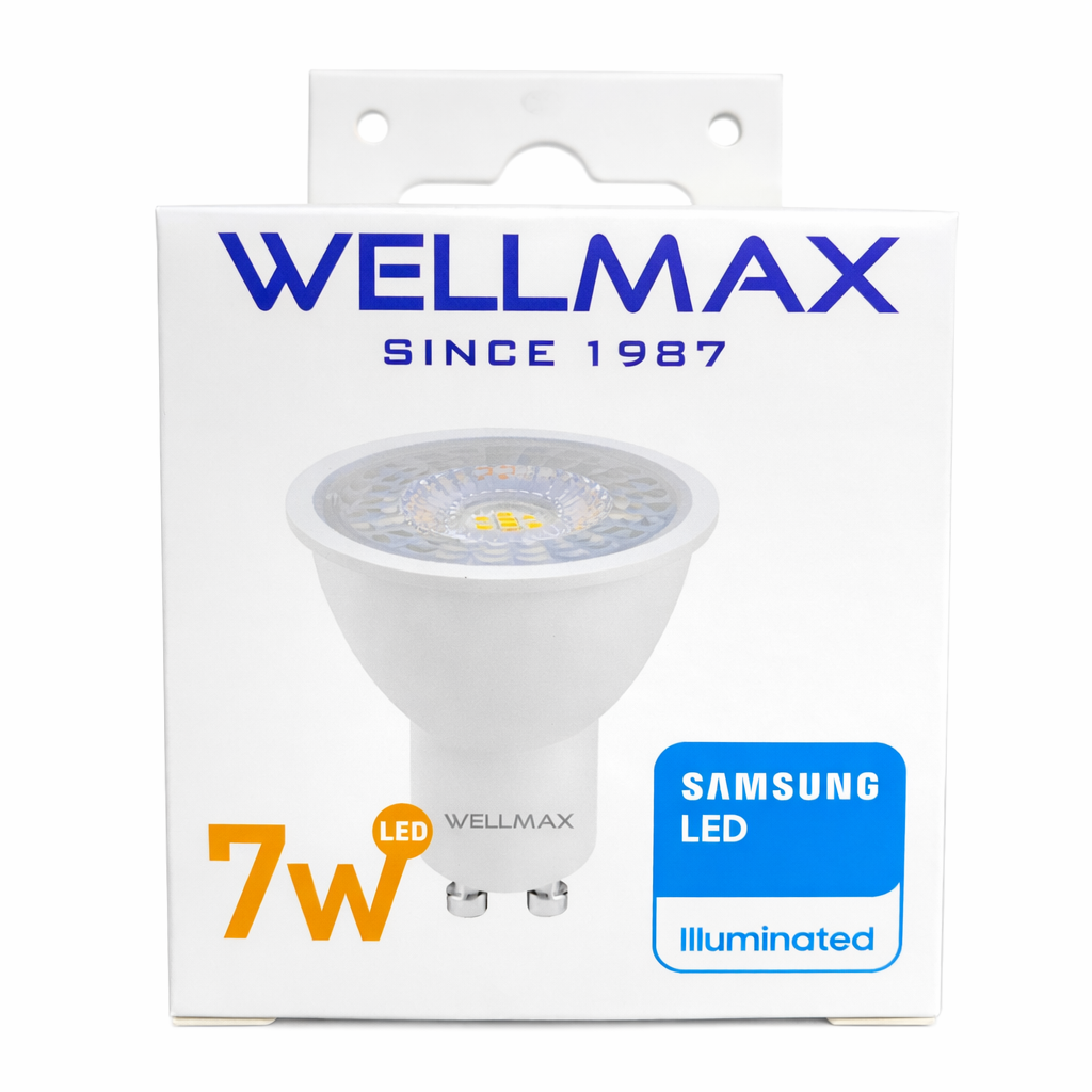 WELLMAX Spotlight LED 7W Luz Cálida