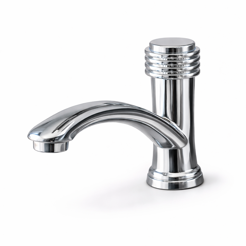 Llave individual para lavamanos (cromo pulido)