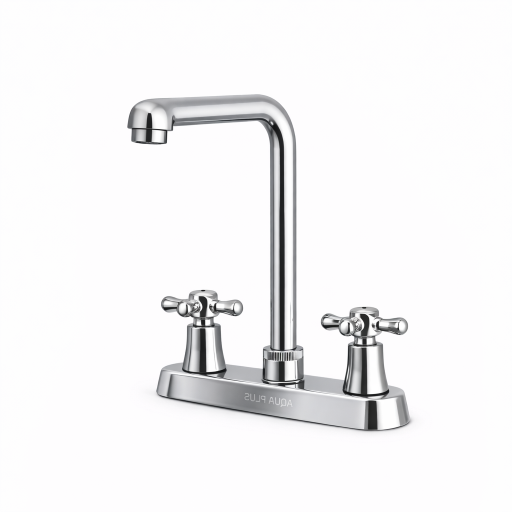 Grifo central para fregadero Doble manija