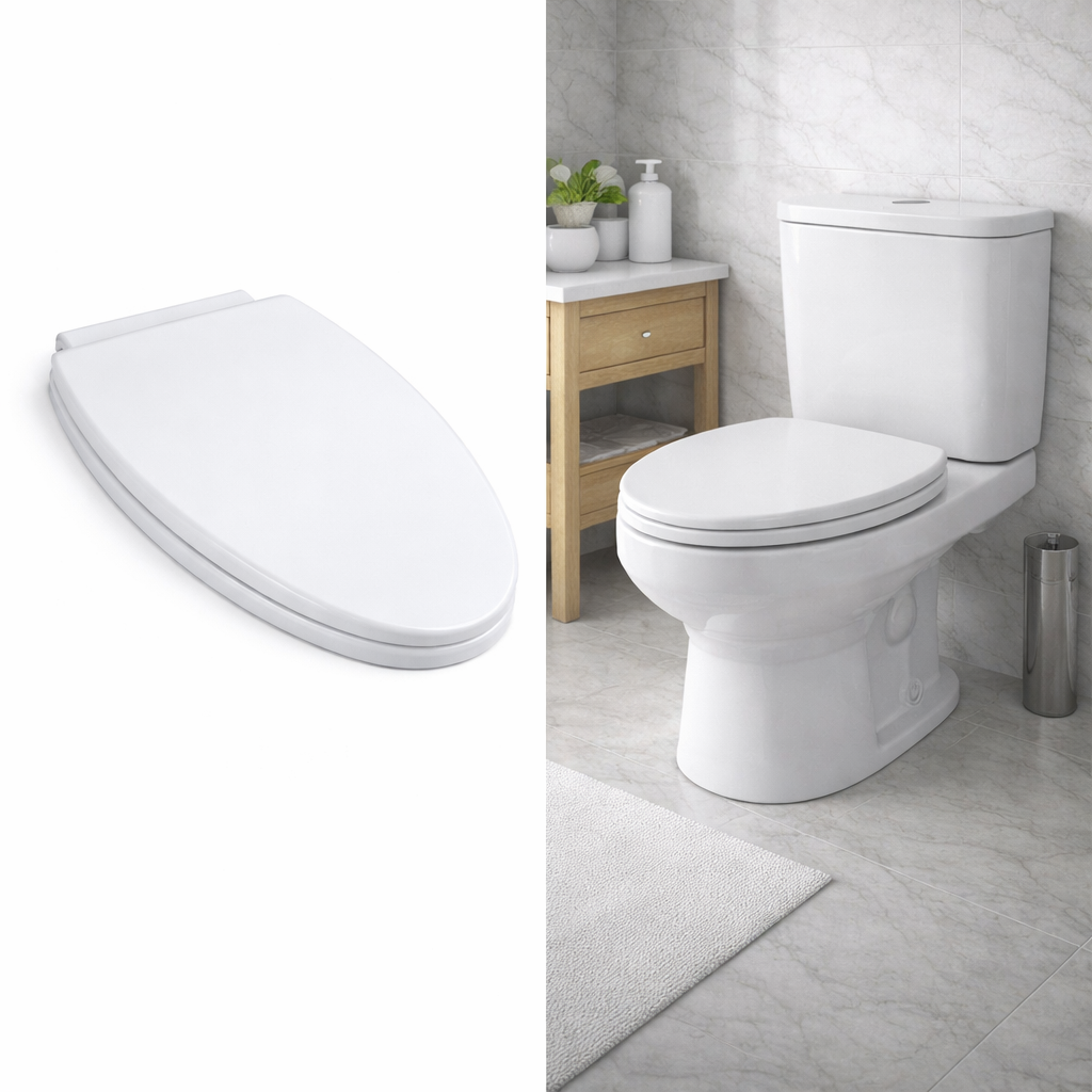 Tapa de Plástico para Inodoro AQUA PLUS (Alargado) – 17”