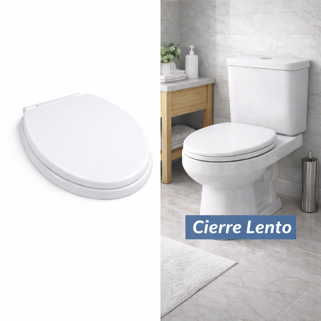 Asiento de inodoro HTK Hidrotek 17” – Cierre lento