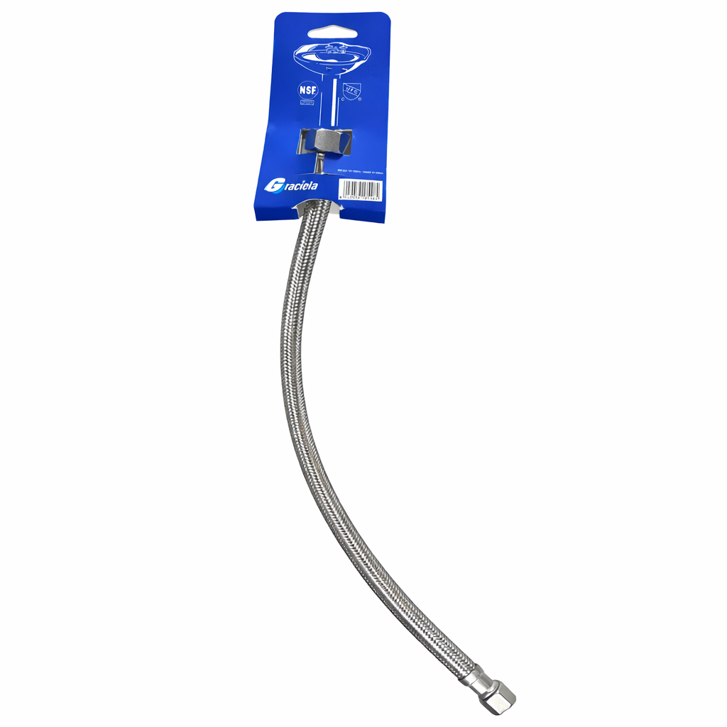 Conector Flexible de Acero Inoxidable para Grifería – 50 cm 1/2”  x 3/8”