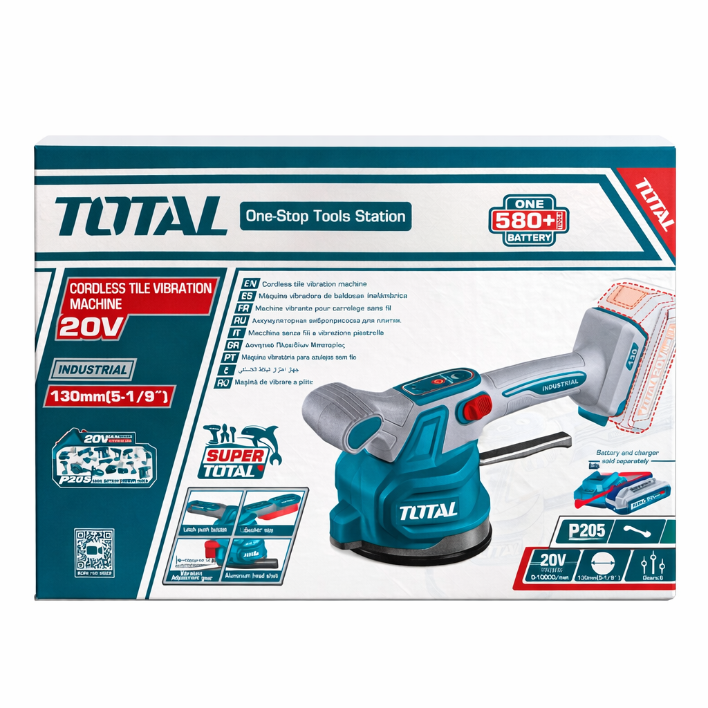 Vibrador de Baldosas Inalámbrico TOTAL 20V