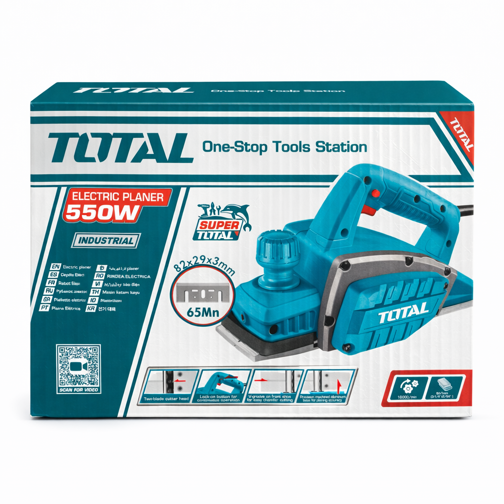 Cepillo Eléctrico TOTAL 550W