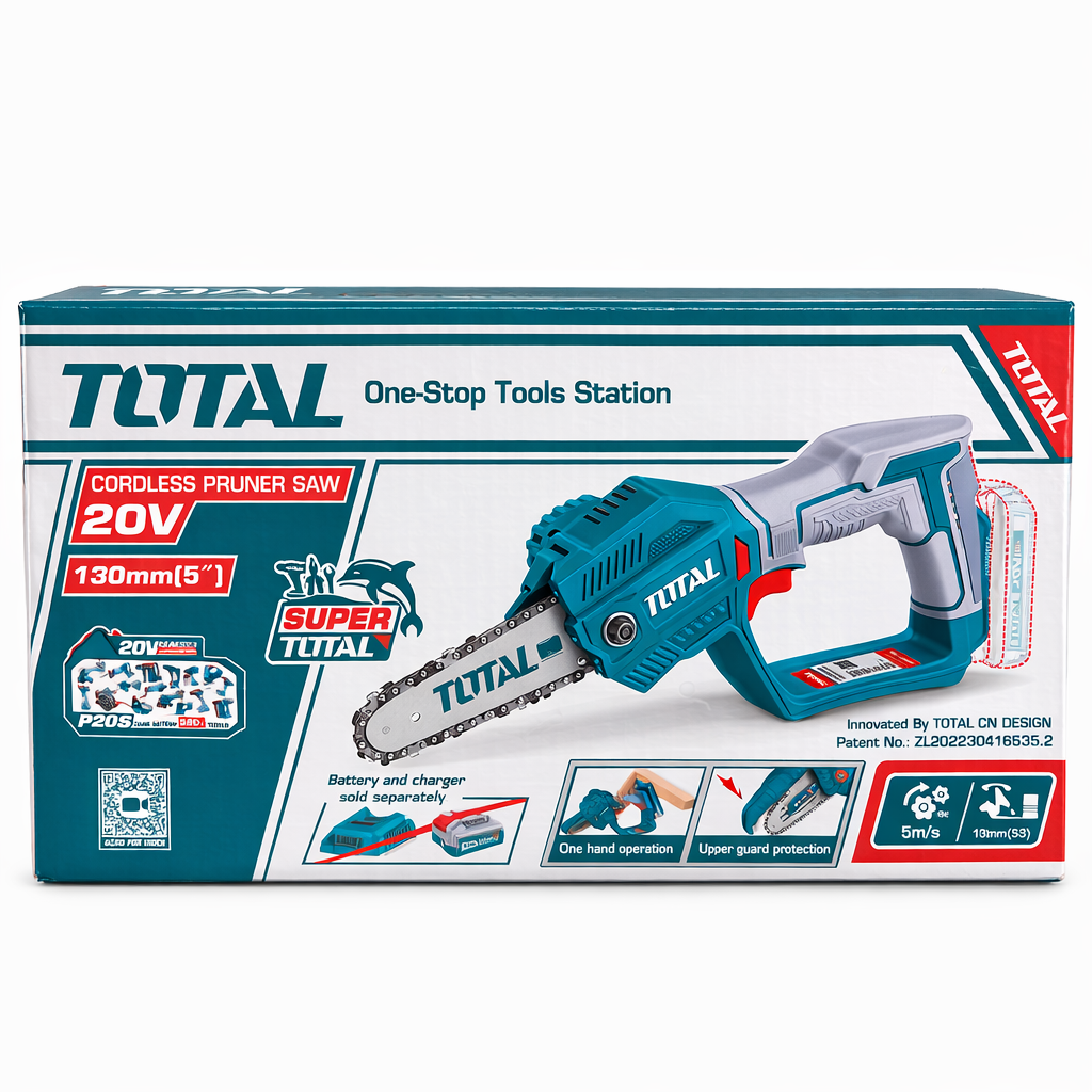 Mini Motosierra Podadora Inalámbrica TOTAL 20V