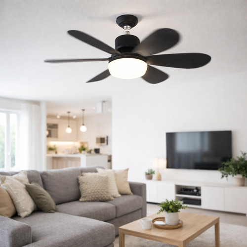 Abanico Socket con Luz LED –  Control Remoto