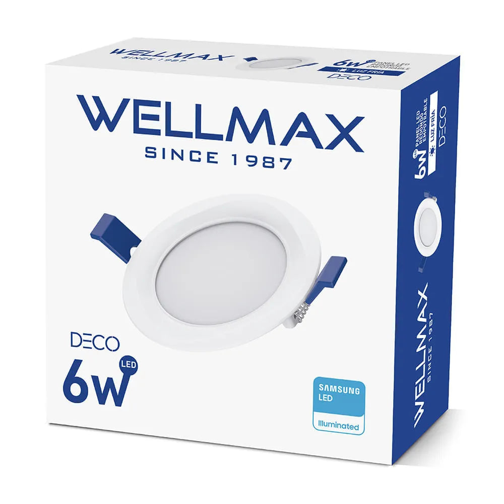 wellmax 6w led panel